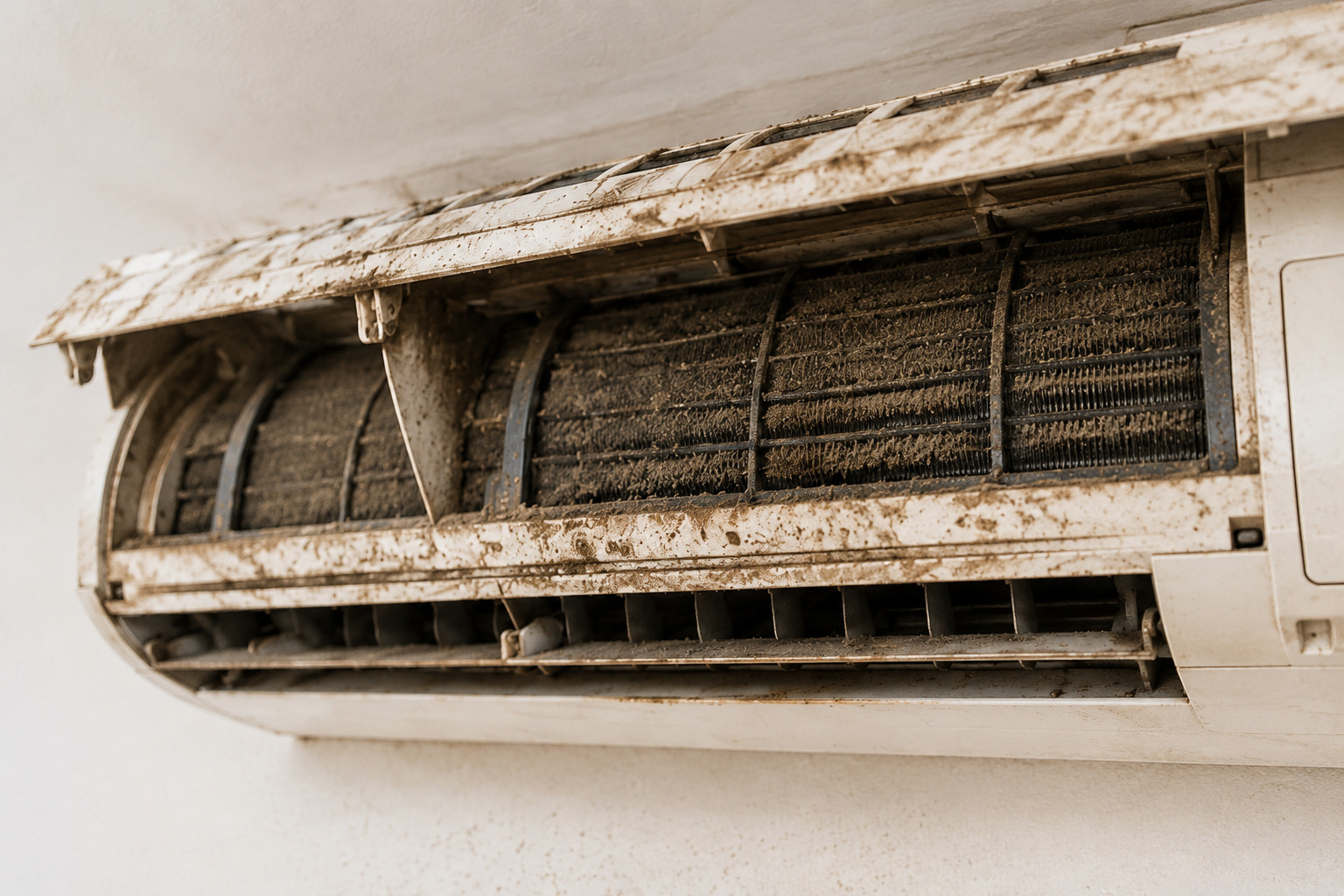 Dirty AC before cleaning